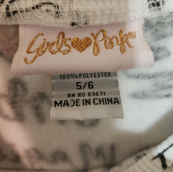 Girls for pink sweatshirt size 5/6 - Picture 2 of 3